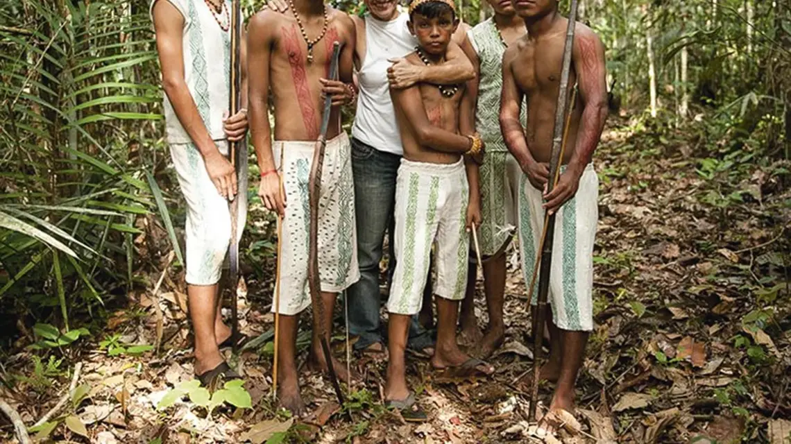 Marcia Lot ze swoimi podopiecznymi. Amazonia, 2015 r. / Fot. Archiwum prywatne