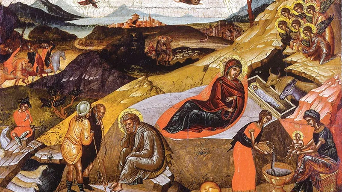 „Narodziny Chrystusa” – ikona grecka, ok. 1490 r., Musée des Beaux-Arts de la Ville w Paryżu / Fot. Heritage Images