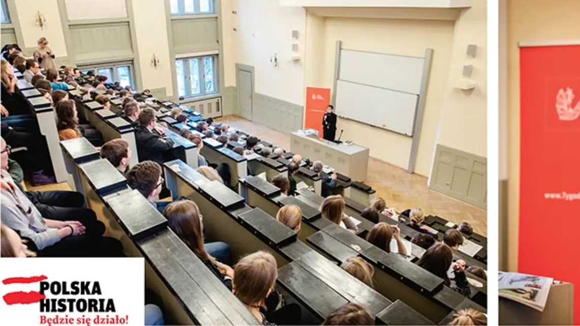 Wykład dr Elżbieta Orman w sali im. Tischnera w Collegium Witkowskiego na Uniwersytecie Jagiellońskim, 11 grudnia 2015 r. / Fot. Kamila Zarembska