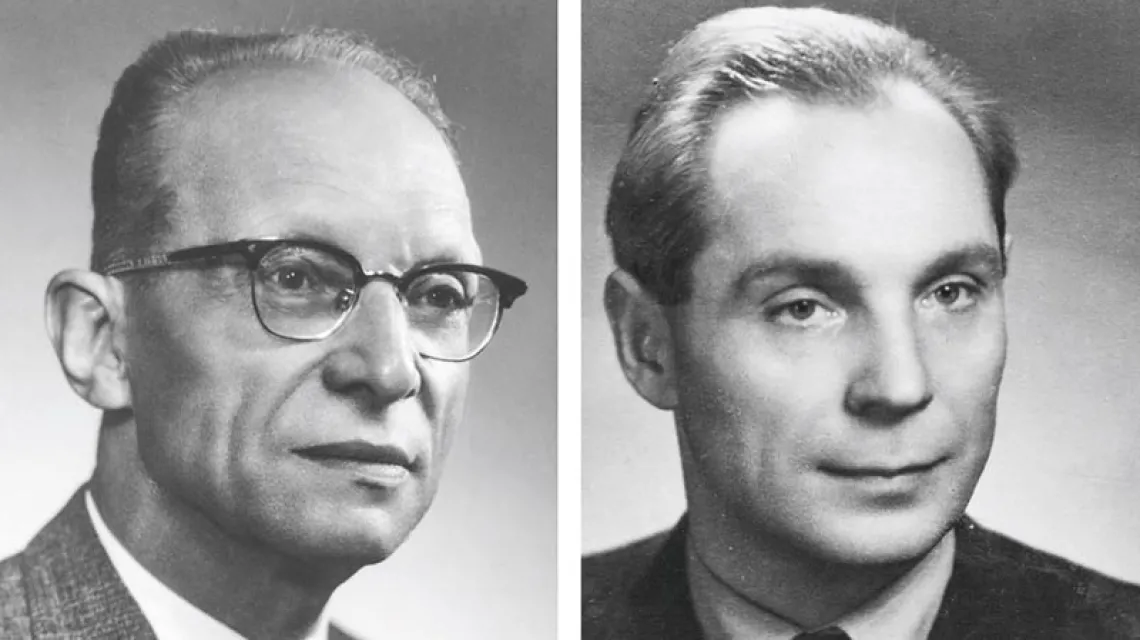 Od lewej: Henryk Wereszycki, Wacław Felczak / Fot. Ze zbiorów arch. Nauki PAU i PAN