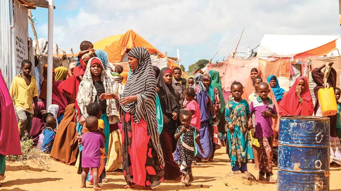 Obóz dla tzw. uchodźców wewnętrznych, okolice Mogadiszu, 20 września 2018 r. / BARTOSZ RUMIEŃCZYK / POLSKA AKCJA HUMANITARNA