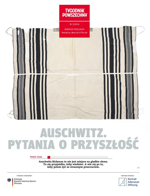 Okładka dodatku: Auschwitz. Pytania o przyszłość / 