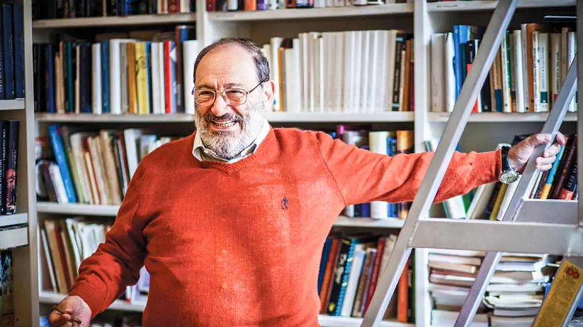 Umberto Eco, 2013 r. / Fot. Daniel Merle / PHOTOSHOT / PAP