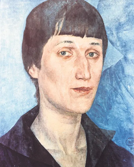 Kuźma Pietrow-Wodkin, portret Anny Achmatowej, 1922 r. / Fot. De Agostini Picture Library / GETTY IMAGES