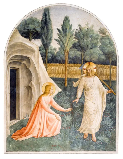Fra Angelico, „Noli me tangere” (1437–1445), klasztor San Marco, Florencja / Fot. AKG / EAST NEWS