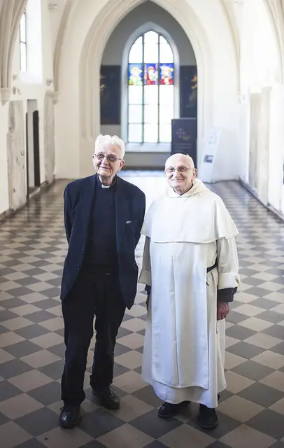 Ks. Adam Boniecki i o. Józef Puciłowski, Kraków, 13 kwietnia 2016 r. / Fot. Grażyna Makara