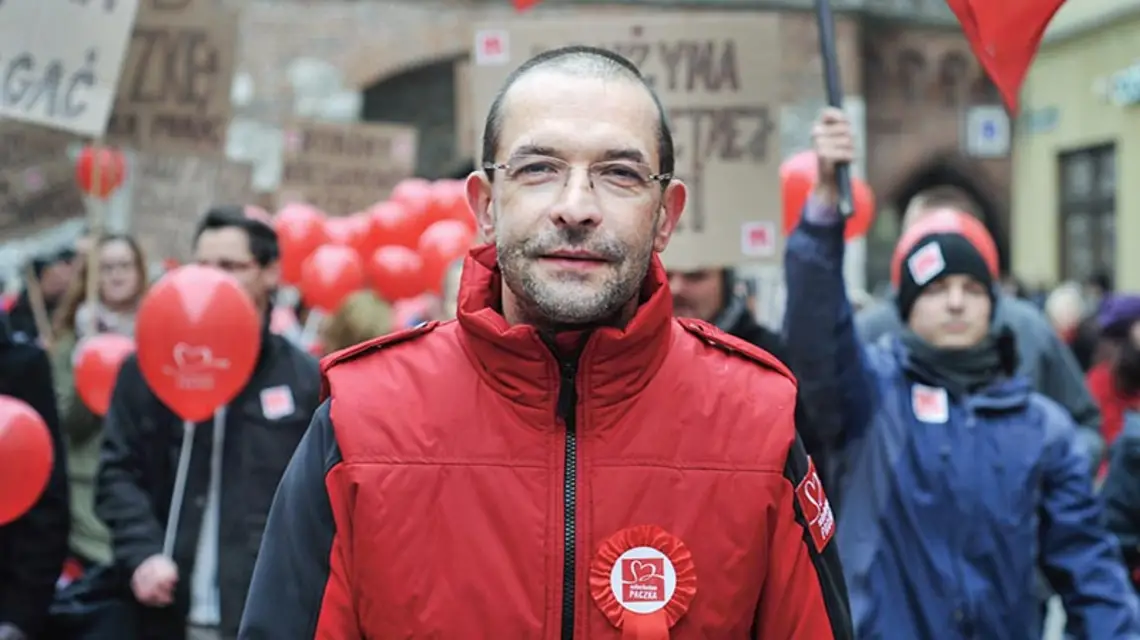 Ks. Jacek Stryczek inauguruje kolejną edycję „Szlachetnej Paczki”, Kraków, 16 listopada 2013 r. / Fot. Wojciech Matusik / FORUM