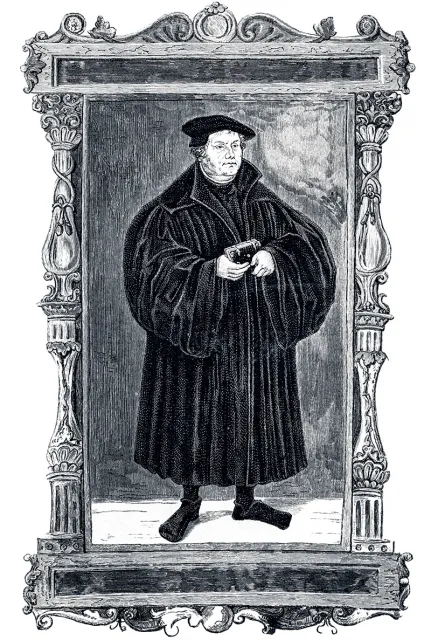 Marcin Luter na portrecie Lucasa Cranacha Starszego (obraz niedatowany, ok. 1520 r.) / Fot. Ullstein Bild / GETTY IMAGES