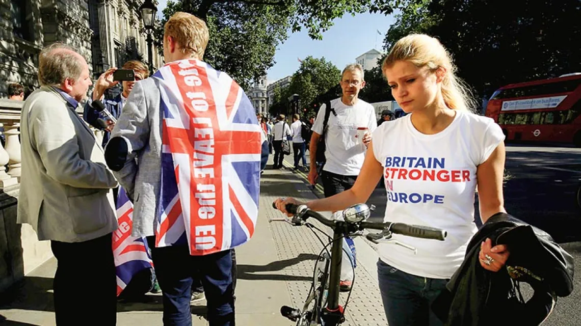 Dzień po referendum: radość i gorycz na ulicach Londynu, 24 czerwca 2016 r. / Fot. Kevin Coombs