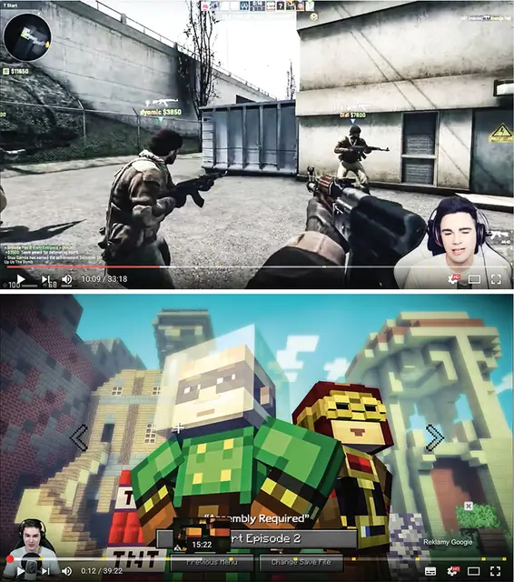 Zrzuty ekranowe z kanałów youtuberów / 
