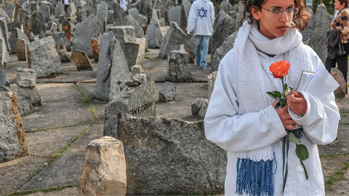 Obchody 65. rocznicy wybuchu powstania w warszawskim getcie. Treblinka, 14 kwietnia 2008 r. / Fot. Adam Chełstowski / FORUM