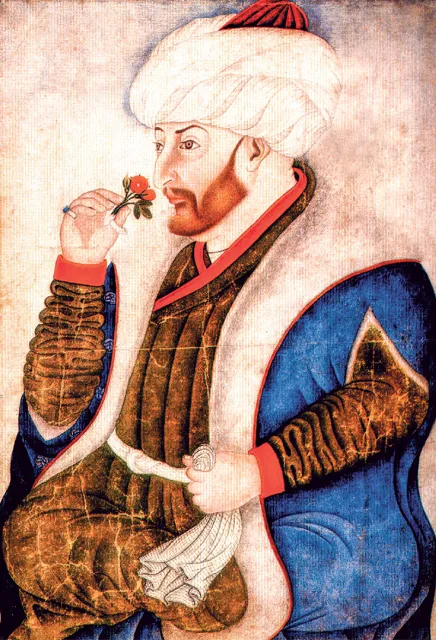 Sulejman I Wspaniały (1494–1566) na miniaturze pędzla Sinana Beja / Fot. History Archive / REX / SHUTTERSTOCK / EAST NEWS