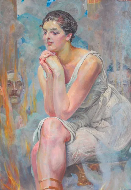 Jacek Malczewski, Pytia, 1917 r., Lwowska Galeria Sztuki / Repr. Jan Mehlich / wikipedia.org