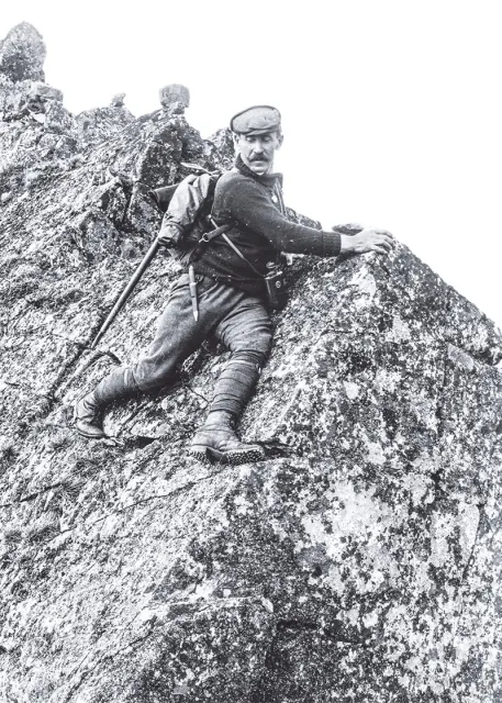 Na Rohaczu Ostrym w Tatrach Zachodnich, maj 1908 r. / Fot. Archiwum Muzeum Tatrzańskiego