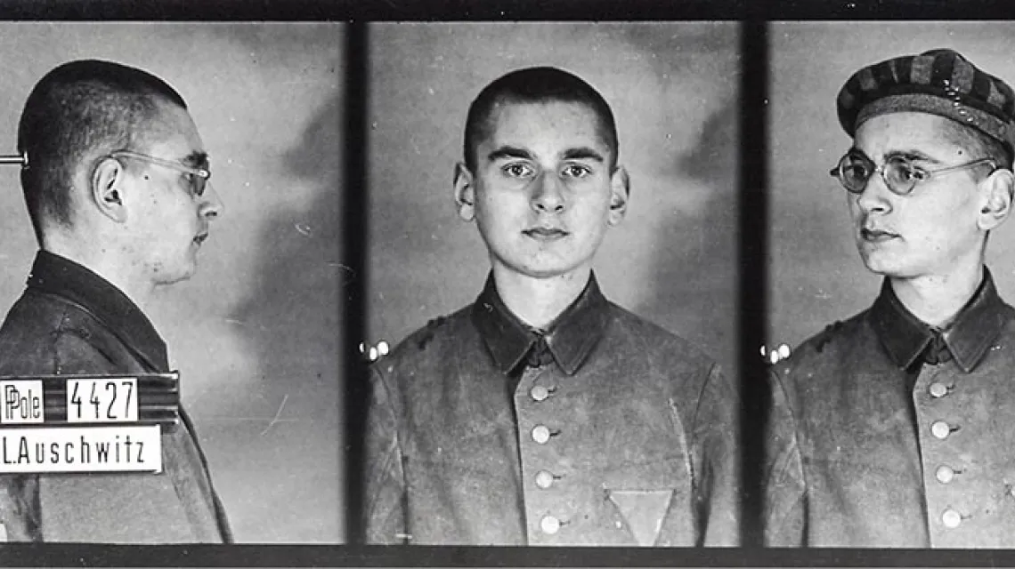 Władysław Bartoszewski jako więzień KL Auschwitz, numer obozowy 4427. / Fot. Państwowe Muzeum Auschwitz Birkenau