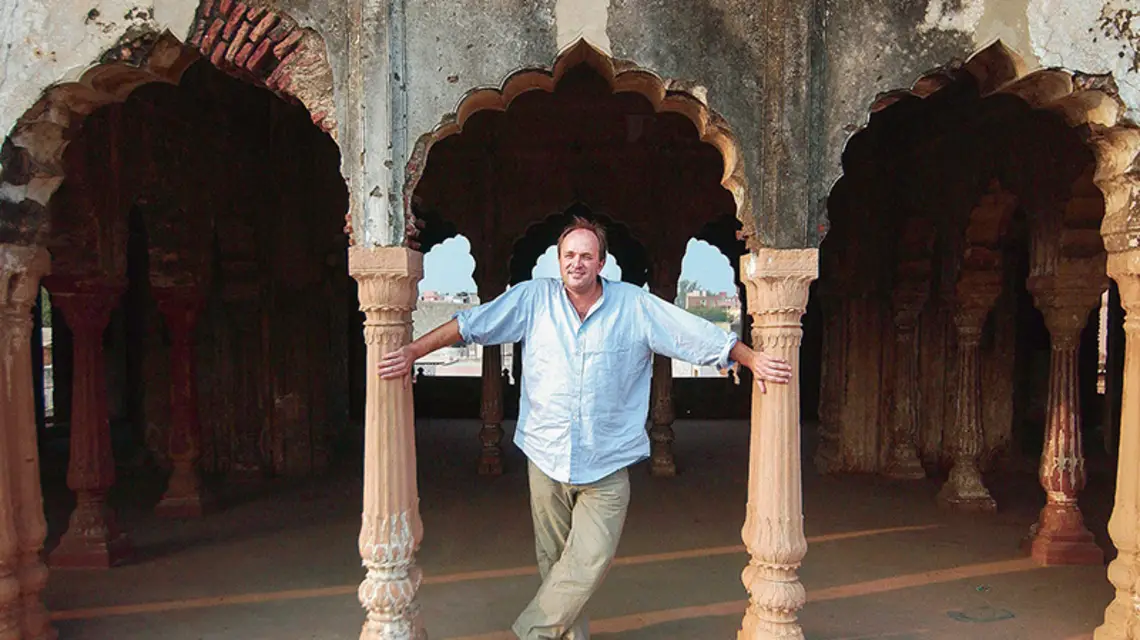 William Dalrymple w Indiach, 2006 r. / Fot. Manpreet Romana / AFP / EAST NEWS