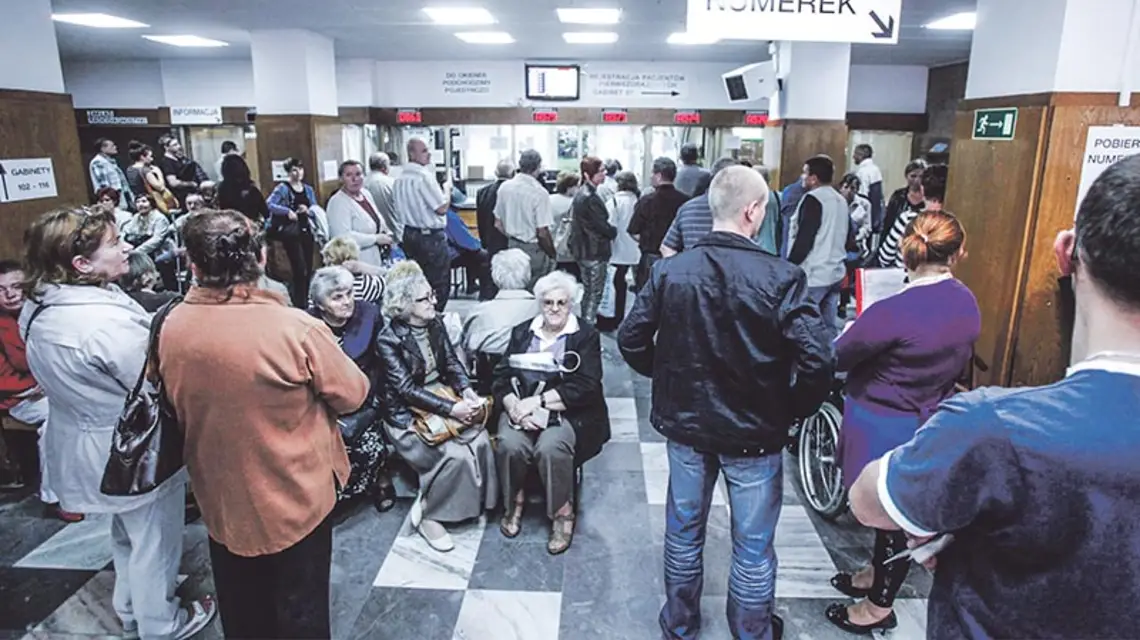 W izbie przyjęć warszawskiego Centrum Onkologii / Fot. Robert Gardziński / FORUM