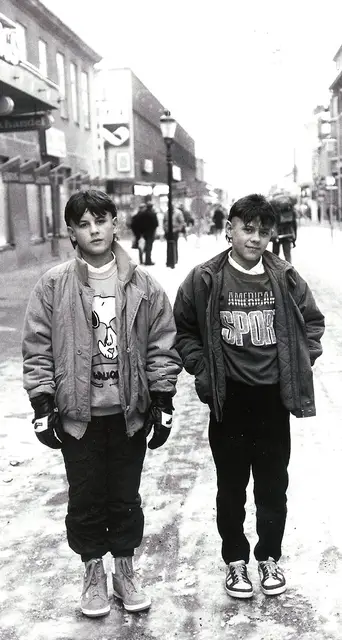 Krzysztof i Adam Zielińscy w Szwecji, zima 1985 r. / Fot. Archiwum Krzysztofa Zielińskiego