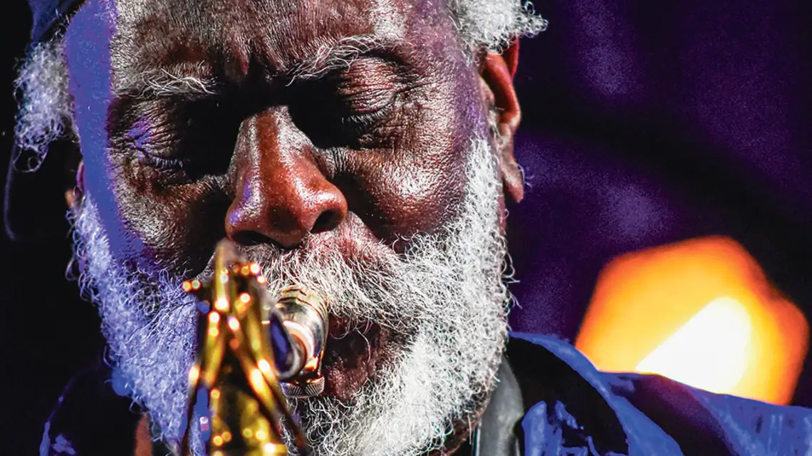 Pharoah Sanders podczas Summer Jazz Festival Kraków, lipiec 2018 r. / MAREK LASYK / REPORTER