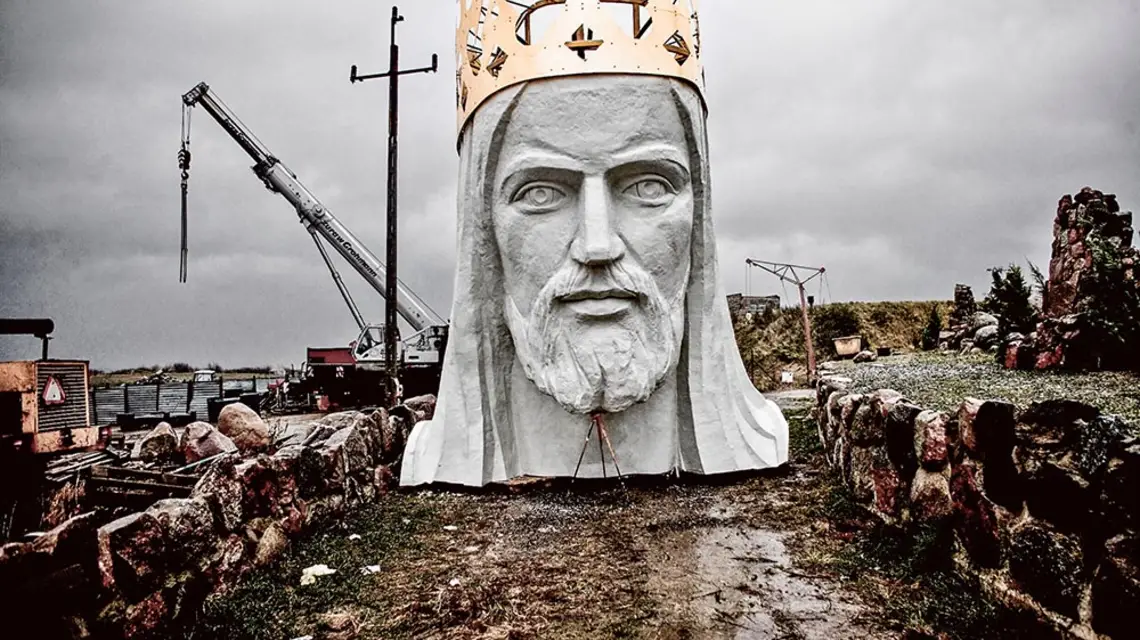 Budowa pomnika Jezusa w Świebodzinie, listopad 2010 r. / ADAM LACH / NAPO IMAGES