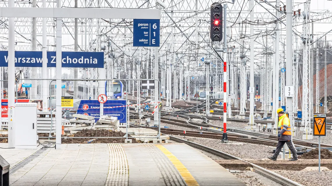 Dworzec Warszawa Zachodnia. 2 marca 2023 r. / fot. Tomasz Jastrzębowski / REPORTER 