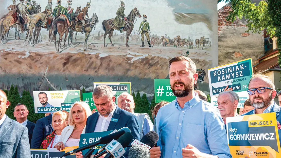 Władysław Kosiniak-Kamysz podczas prezentacji drużyny Trzeciej Drogi. Tarnów, 7 września 2023 r. / TADEUSZ KONIARZ / REPORTER