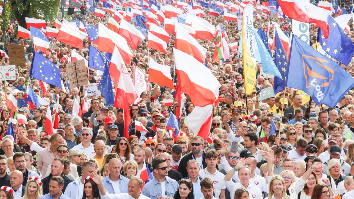 Marsz Miliona Serc, Warszawa, 1 października 2023 r. / Fot. Jacek Dominski / REPORTER 