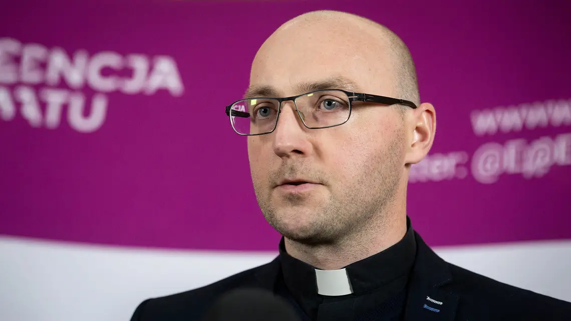 Ks. Piotr Studnicki, Warszawa, maj 2019 r. / Fot. Mateusz Włodarczyk / NurPhoto / Getty Images
