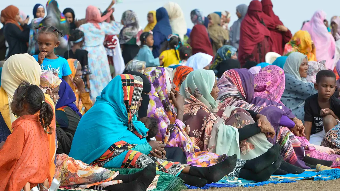 Uchodźcy wojenni w regionie al-Dżazirah, czerwiec 2023 r. // fot. AFP / East News