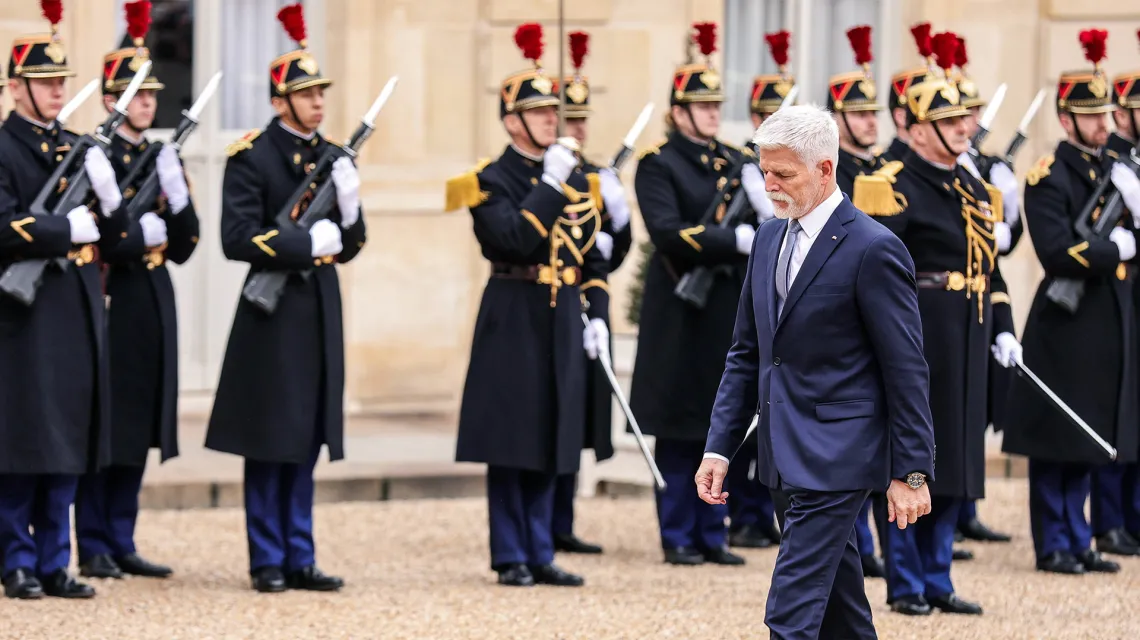 Wizyta prezydenta Petra Pavla we Francji. Paryż, 20 grudnia 2023 r.  / Fot. TERESA SUAREZ / EPA / PAP