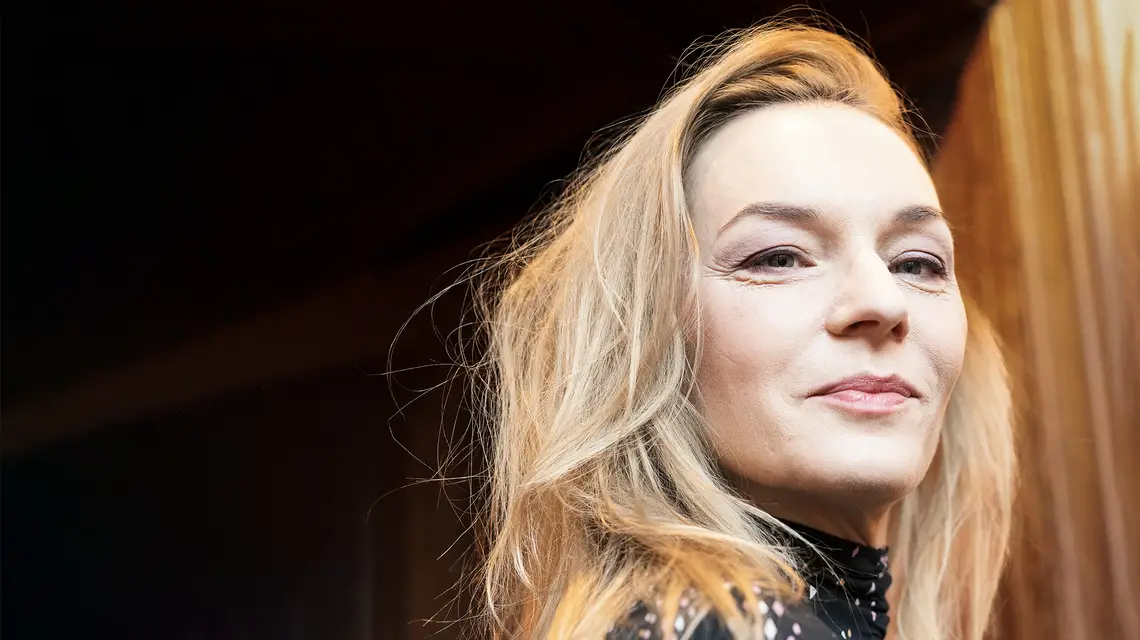 Agnieszka Przepiórska w przestrzeniach Teatru Słowackiego w Krakowie, styczeń 2024 r. / Fot. Grażyna Makara