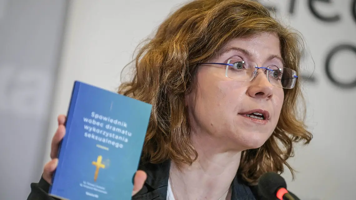 Marta Titaniec, prezeska Fundacji Świętego Józefa KEP, Warszawa, luty 2022 r. // Fot. Marcin Obara / PAP