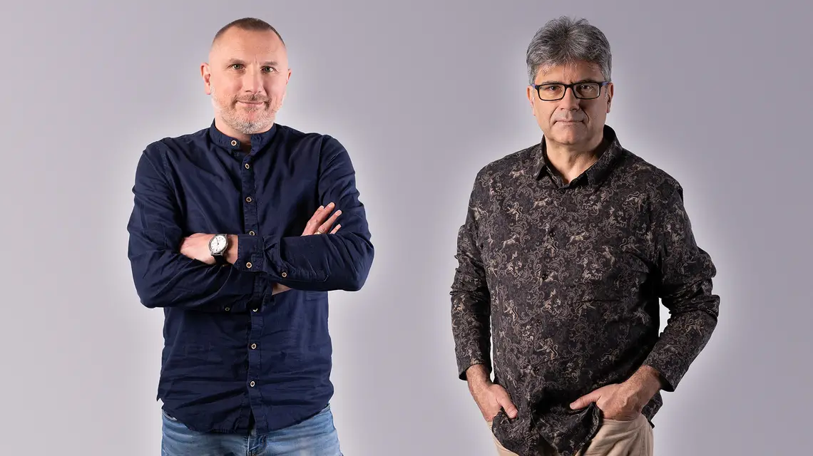 Redaktorzy działu "Wiara" TP - Piotr Sikora i Artur Sporniak // Fot. Grażyna Makara