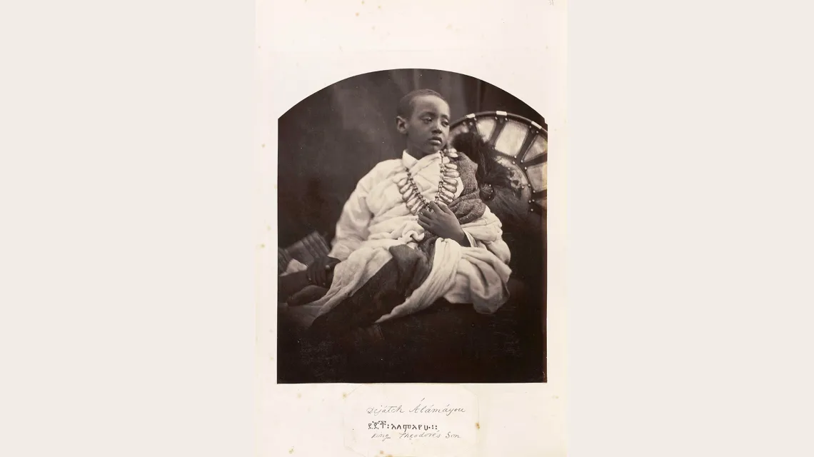 Książę Alemajehu. Wyspa Wight, 1868 r.  / Fot. Julia Margaret Cameron / domena publiczna / wikipedia