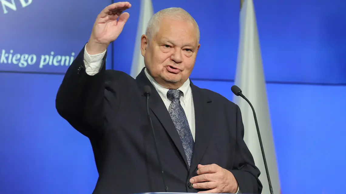Konferencja prasowa prezesa NBP Adama Glapińskiego. Warszawa, 10 listopada 2022 r. / Fot. Paweł Supernak / PAP
