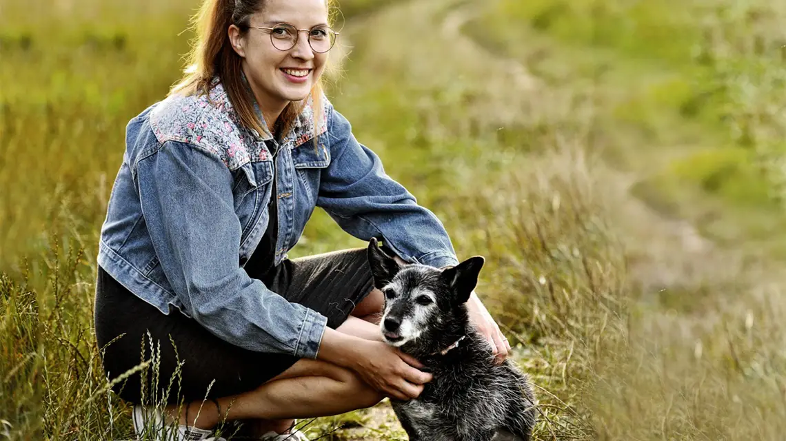 Aleksandra Toczyska z Fridą // Fot. Archiwum prywatne