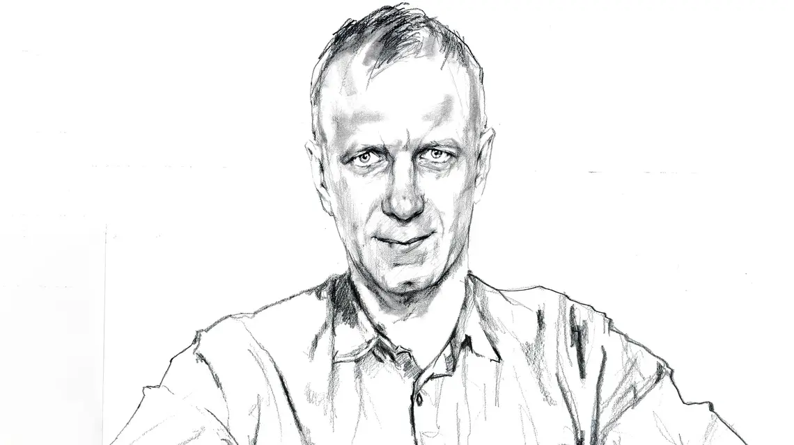 Prof. Piotr Durka // Rys. Michał Dyakowski dla „TP"