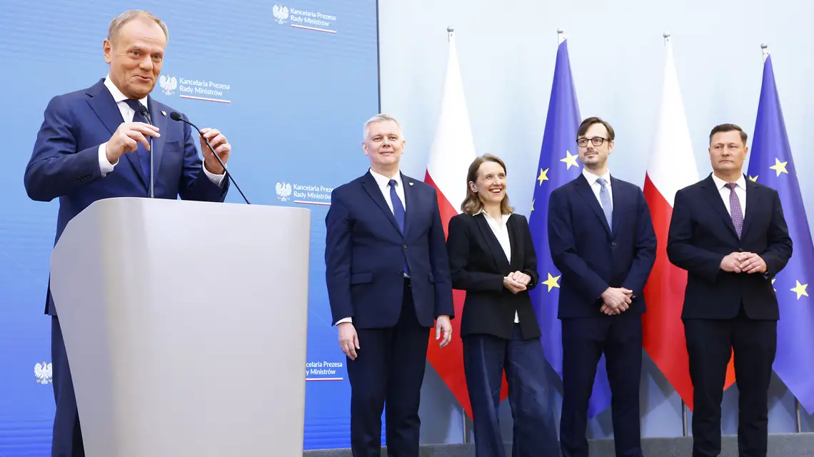 Ogłoszenie zmian w składzie Rady Ministrów. Warszawa, 10 maja 2024 r. // Fot. Filip Naumienko / Reporter