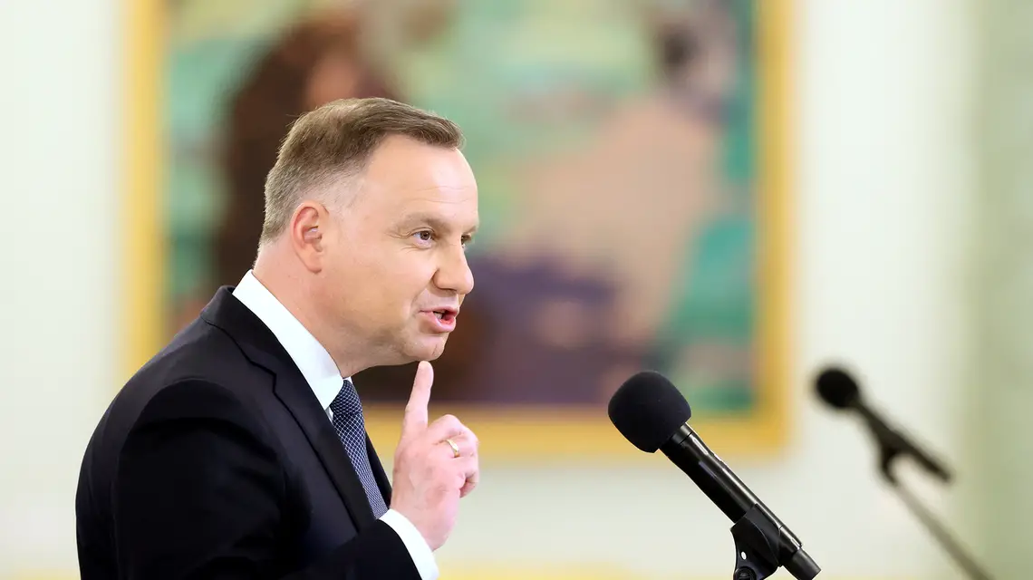 Spotkanie prezydenta Andrzeja Dudy z ambasadorami RP, Warszawa, czerwiec 2022 r. // Fot. Wojciech Olkusnik / East News