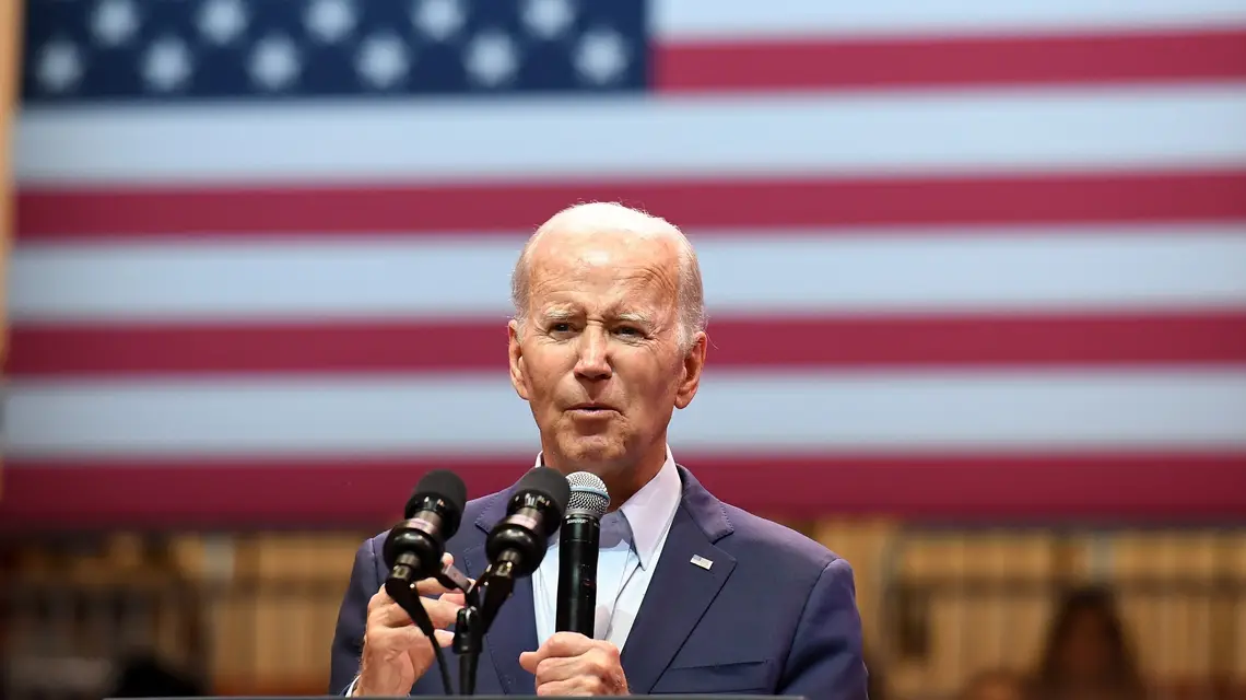 Prezydent Joe Biden ogłasza wycofanie się z wyścigu prezydenckiego. Miami, 21 lipca 2024 r. / FOT. Backgrid/East News
