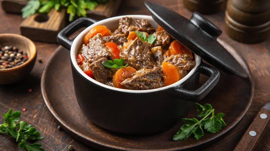 Gulasz wołowy z warzywami // Fot. Anna Shepulova / stock.adobe.com