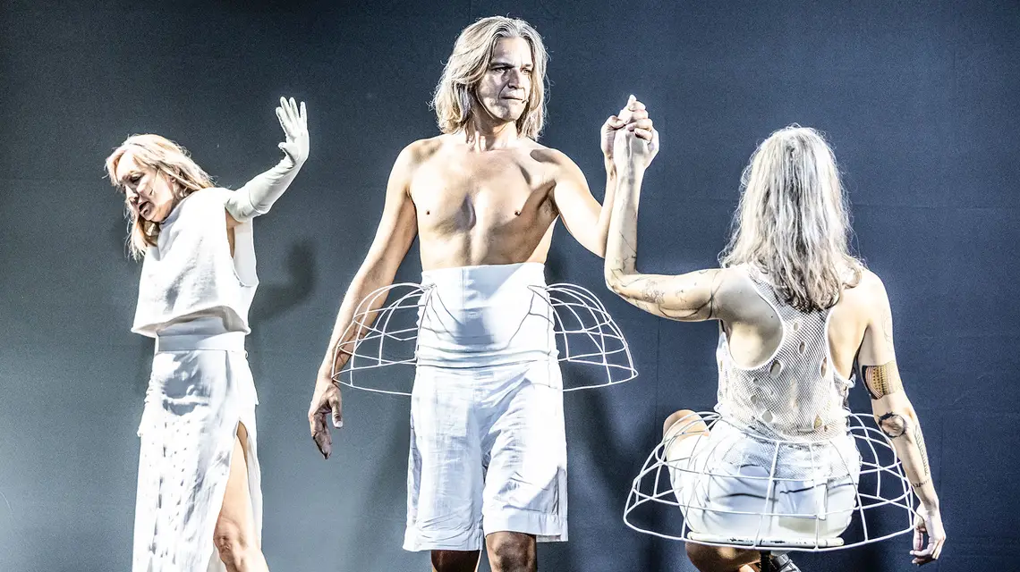 "ahat ilī. Siostra bogów", reż. Anna Augustynowicz, Teatr Polski w Bydgoszczy, premiera 31.08.2024 r. // Fot. Natalia Kabanow / materiały prasowe