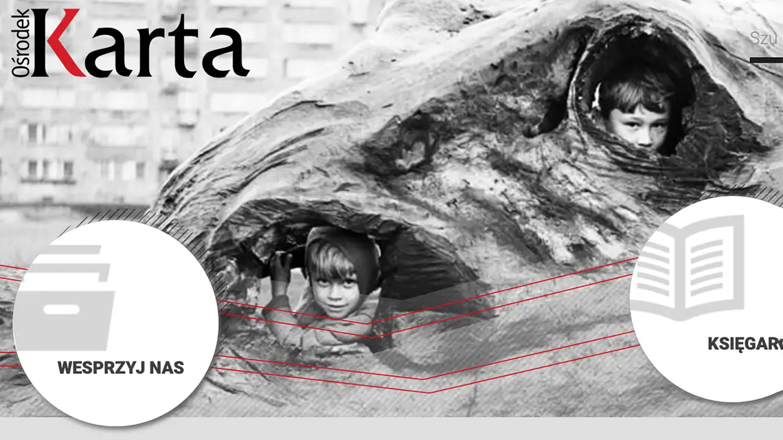 Screen strony Ośrodek KARTA // karta.org.pl