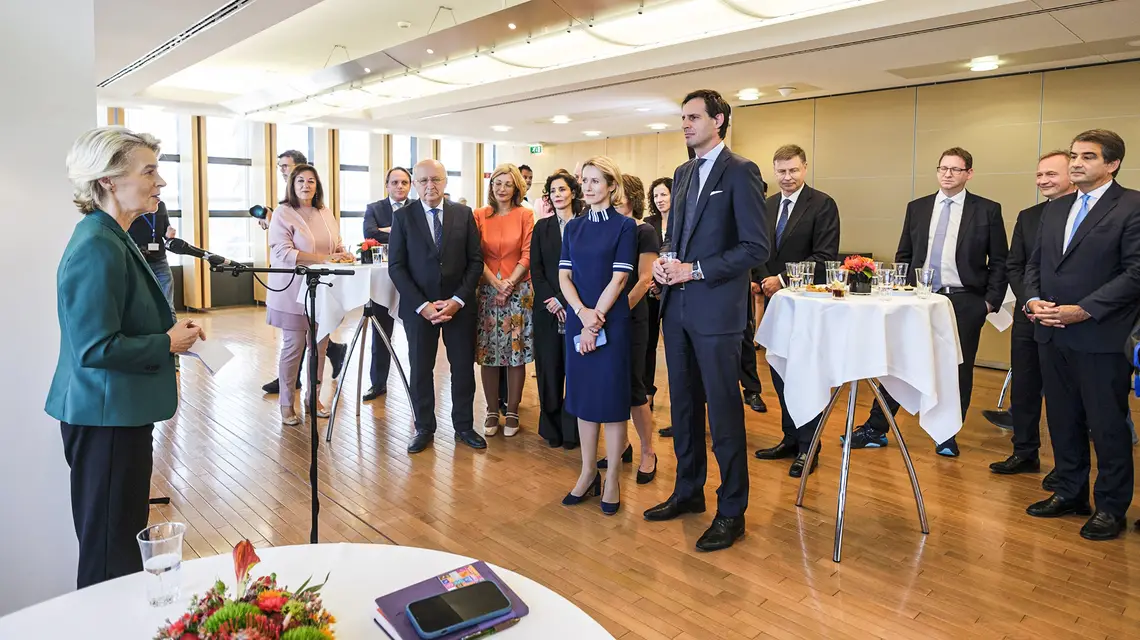 Spotkanie Ursuli von der Leyen z kandydatami na komisarzy w kadencji 2024-2029. Bruksela, 18 września 2024 r. // Fot. Thierry Monasse / Reporter