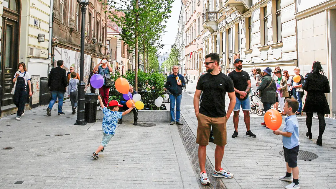 Otwarcie po przebudowie „Zielonej Krupniczej”. Kraków, 27 maja 2023 r. Sylwia Penc / Agencja Wyborcza.pl