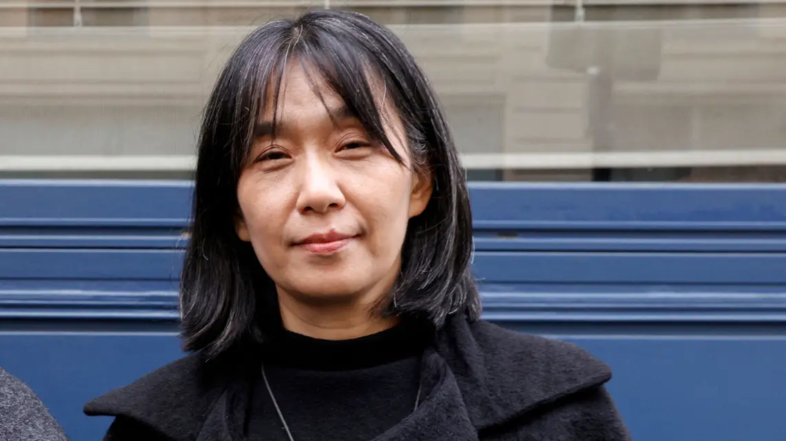 Han Kang, laureatka Literackiej Nagrody Nobla 2024. Listopad 2023 r. / FOT. GEOFFROY VAN DER HASSELT/AFP/East News
