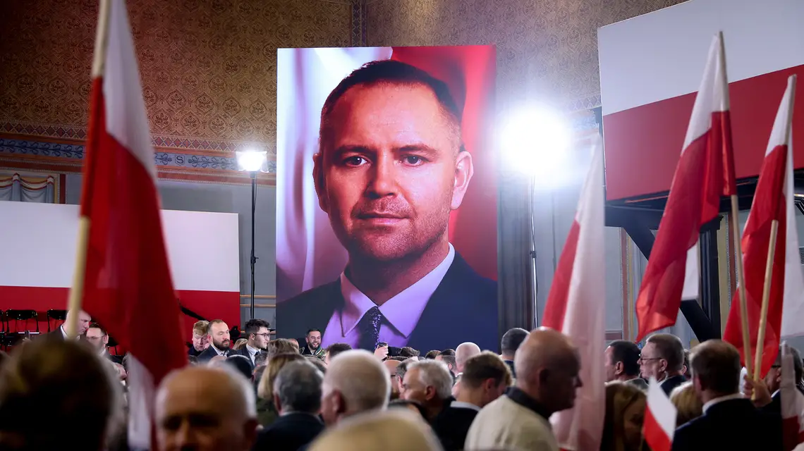 Konwencja obywatelska PiS „Polska – Przyszłość”, podczas której ogłoszono kandydata na urząd Prezydenta RP. Kraków, 24 listopada 2024 r. // Fot. Beata Zawrzel / Reporter