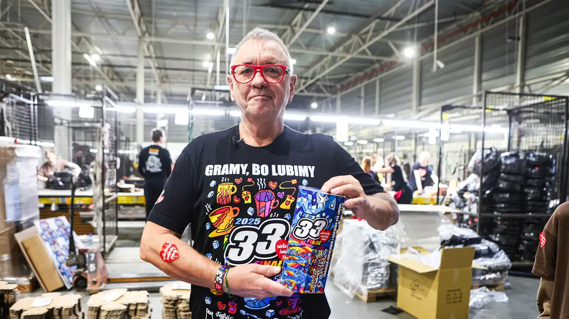 Jerzy Owsiak, przygotowania do 33. Finału WOŚP. Warszawa, 30 listopada 2024 r. // Fot. Tomasz Jastrzębowski / Reporter