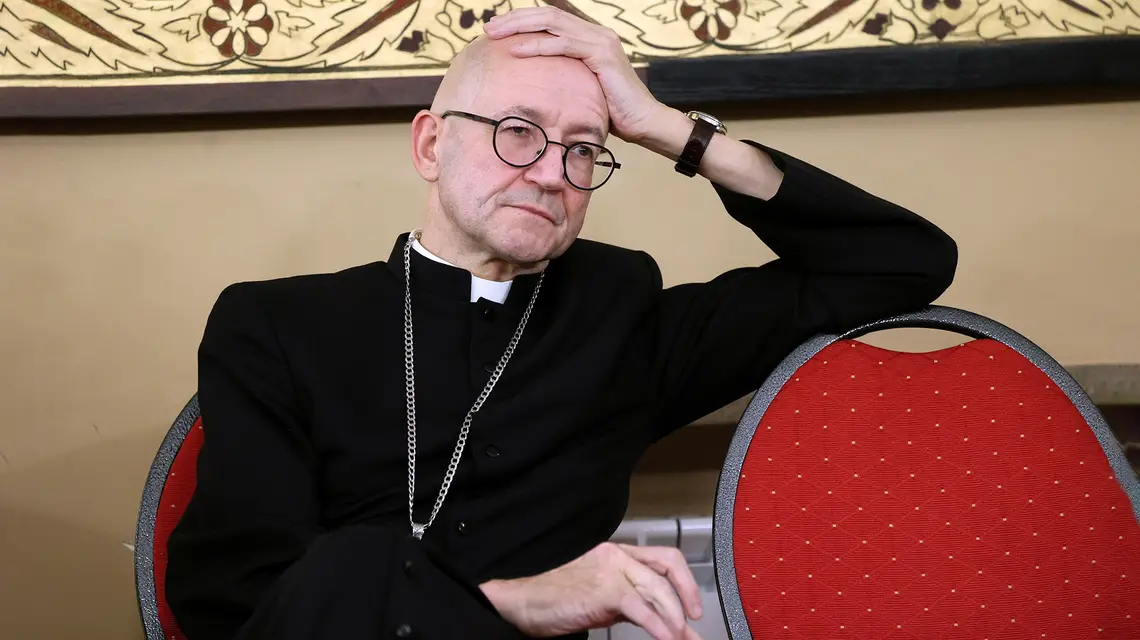 Metropolita warszawski abp. Adrian Galbas. Warszawa, 20 stycznia 2025 r. // Paweł Wodzyński / East News