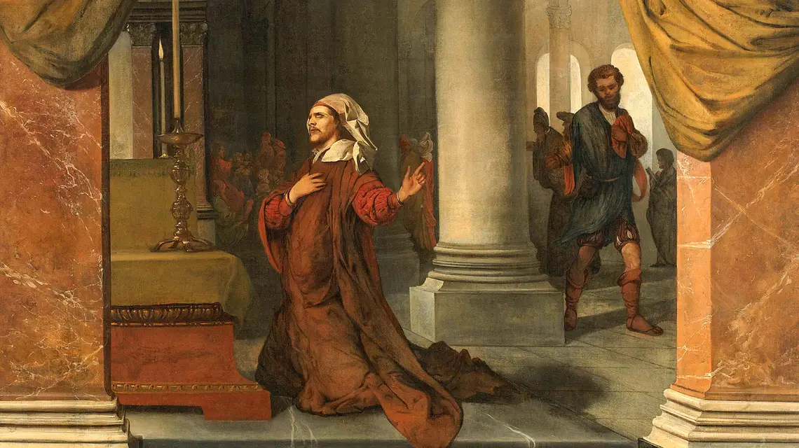 Barent Fabritius, Faryzeusz i celnik, 1661 r. // Rijksmuseum / Domena publiczna